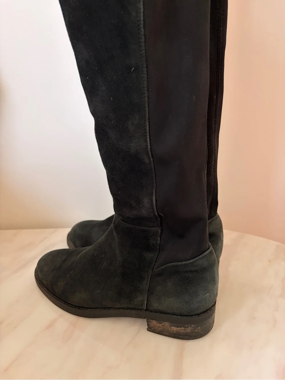Blondo Black Over-the-Knee Suede Waterproof Boots